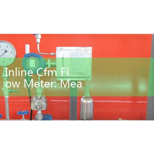 Inline Cfm Flow Meter: Measuring Compressed Air Velocity and Volume inside Pneumatic Networks